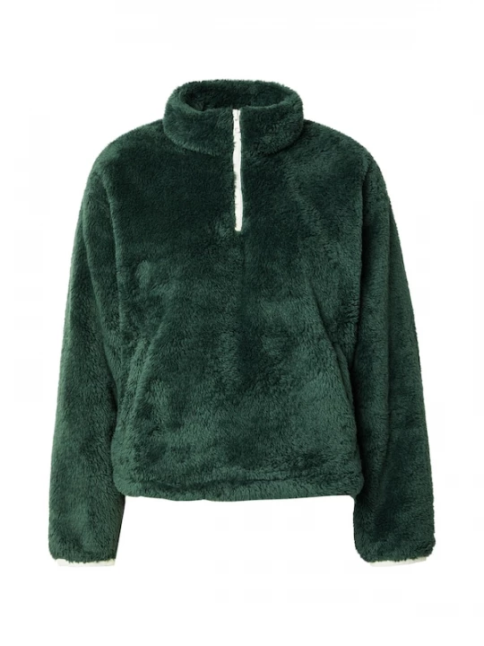 Foto van product LEVI'® Trui 'Gemma Sherpa 1 / 4 Zip Sweatshirt' donkergroen Levi's
