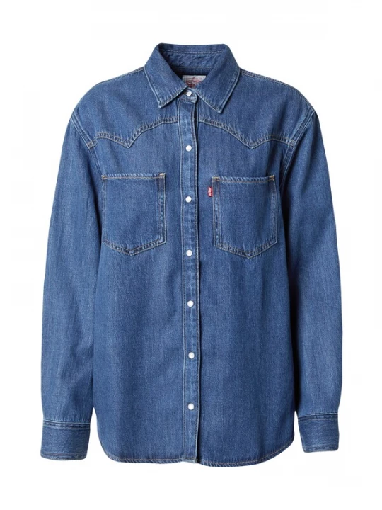 Foto van product LEVI'S ® Blouse 'Teodora Western Shirt' blauw denim