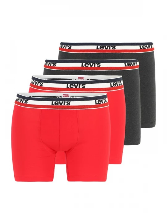 Foto van product LEVI'S ® Boxershorts antraciet / rood / wit