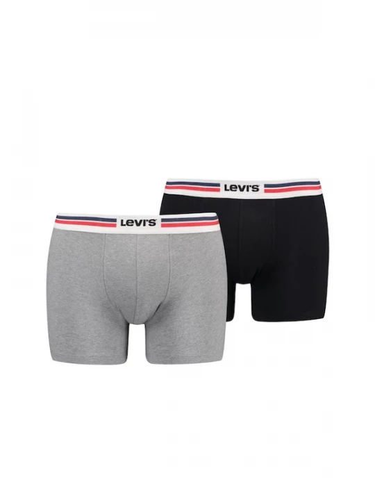 Foto van product LEVI'S ® Boxershorts grijs gemêleerd / rood / zwart / wit