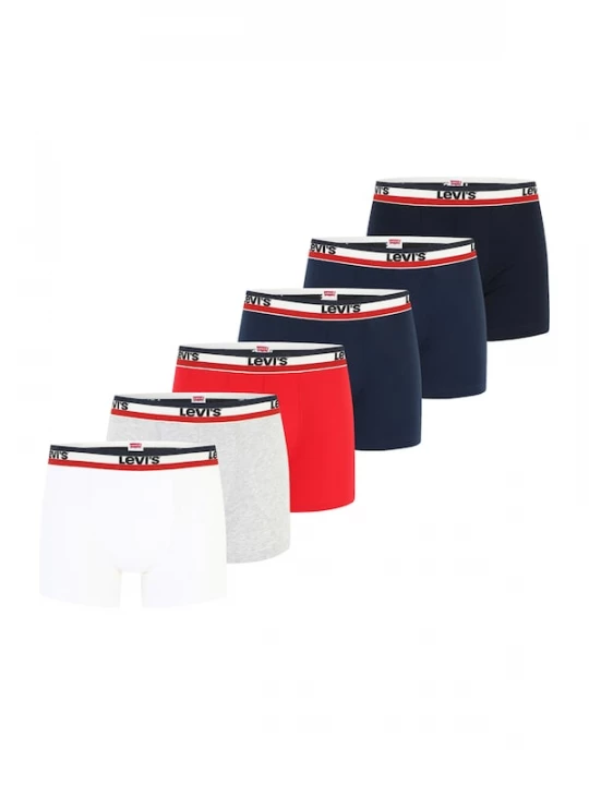Foto van product LEVI'S ® Boxershorts marine / grijs / rood / zwart / wit
