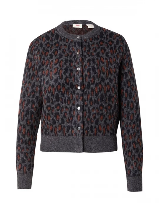 Foto van product LEVI'S ® Gebreid vest 'DILARA' bruin / grijs gemêleerd / zwart