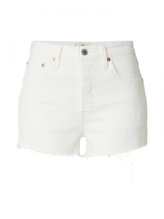 Foto van product LEVI'S ® Jeans '501® Original High Rise Shorts' white denim