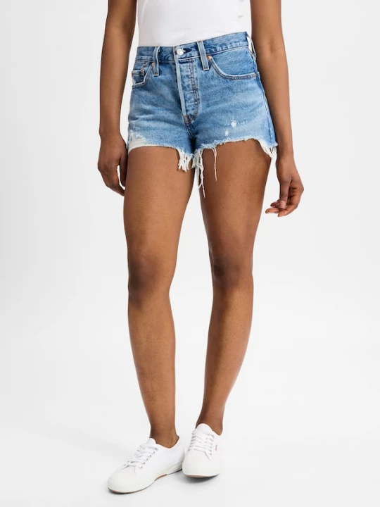 Foto van product LEVI'S ® Jeans '501® Original Short' blauw denim