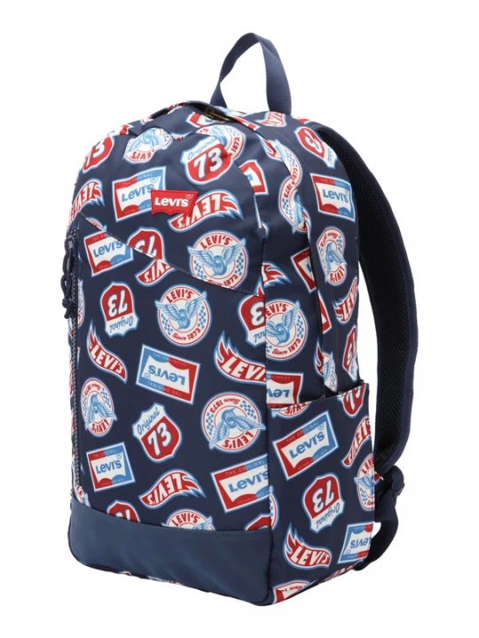 Foto van product Levi's Kids Rugzak marine / royal blue / koningsblauw / rood / wit