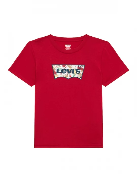 Foto van product Levi's Kids Shirt 'BARBECUE BATWING' donkerbeige / navy / rood / wit