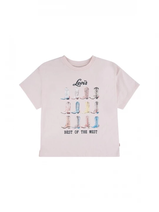 Foto van product Levi's Kids Shirt 'LEVI'S kids LVG BOOTS OVERSIZED SS TEE T-SHIRT' pink