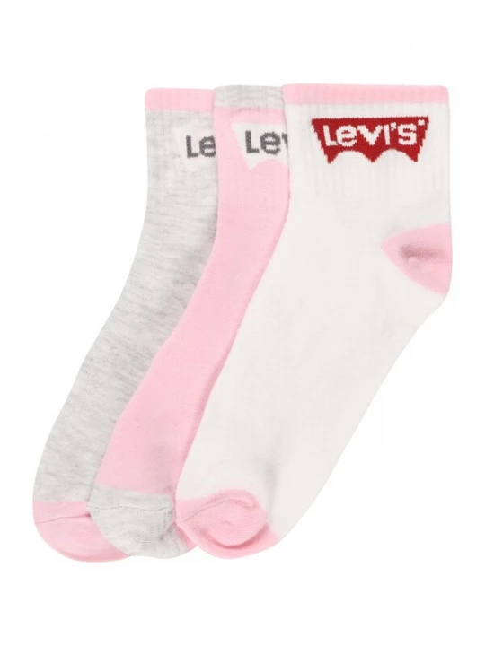 Foto van product Levi's Kids Sokken 'BATWING' grijs / pink / wit