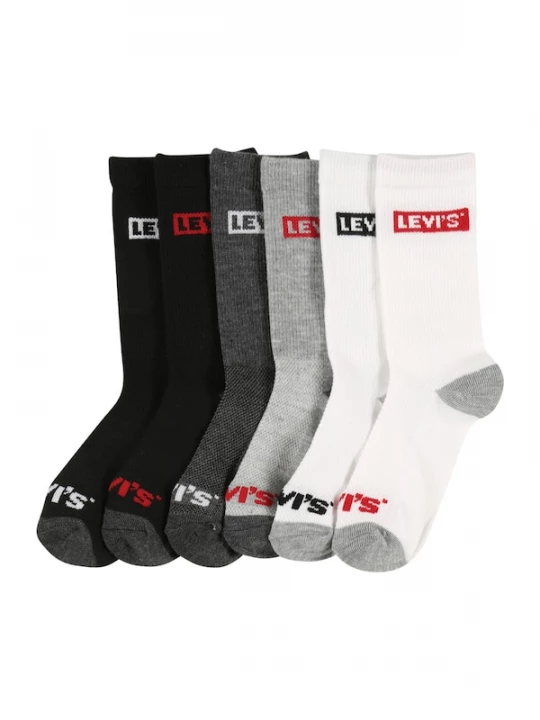 Foto van product Levi's Kids Sokken grijs gemêleerd / rood / zwart / wit