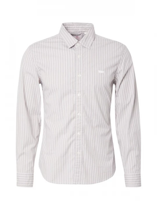 Foto van product LEVI'S ® Overhemd 'Battery Housemark Slim Fit Shirt' donkerbeige / marine / wit