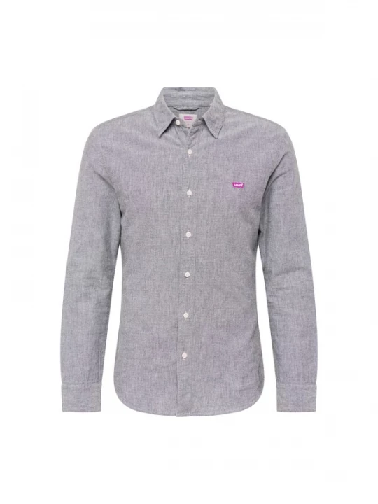 Foto van product LEVI'S ® Overhemd 'Battery Housemark Slim Fit Shirt' grijs gemêleerd