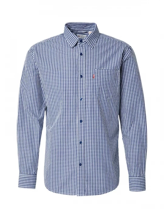 Foto van product LEVI'S ® Overhemd 'SUNSET' donkerblauw / wit