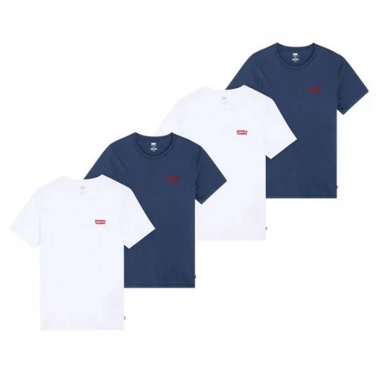 Foto van product LEVI'S ® Shirt blauw / bloedrood / wit