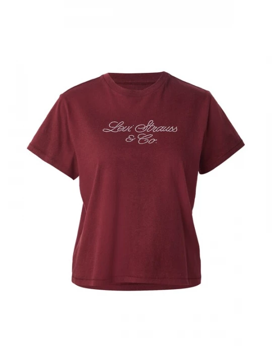 Foto van product LEVI'S ® Shirt 'Classic' bordeaux / zilver