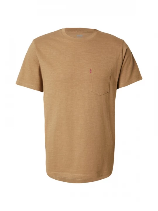 Foto van product LEVI'S ® Shirt 'Classic Pocket Tee' mokka / bloedrood