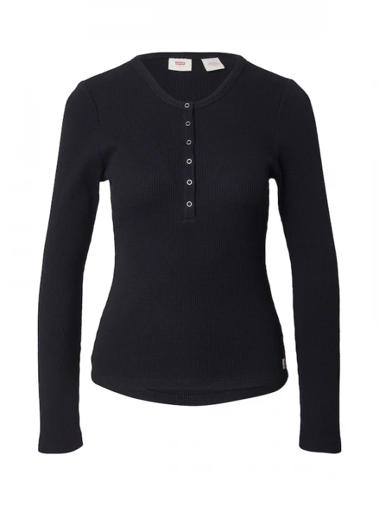 Foto van product LEVI'S ® Shirt 'Dry Goods Waffle Henley' zwart