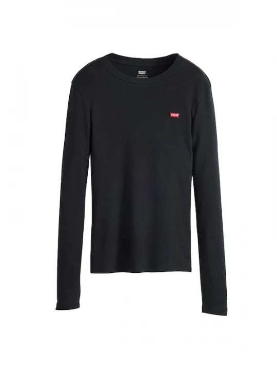 Foto van product LEVI'S ® Shirt 'Essential Housemark Long Sleeve Tee' rood / zwart / wit