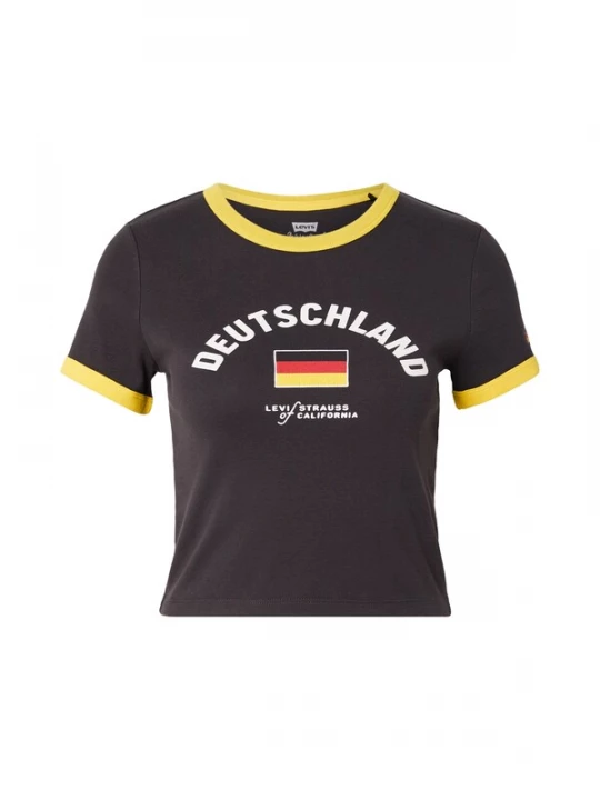 Foto van product LEVI'S ® Shirt 'Germany Ringer Tee' geel / zwart / wit