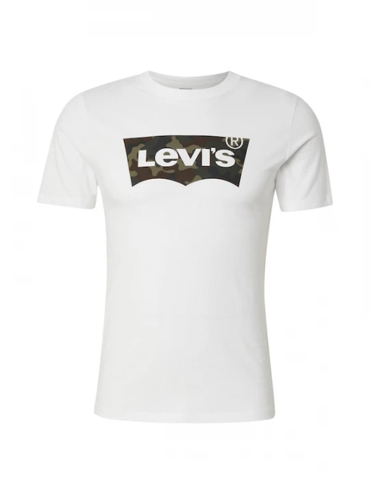Foto van product LEVI'S ® Shirt 'Housemark Graphic T-Shirt' donkerbruin / kaki / donkergroen / wit
