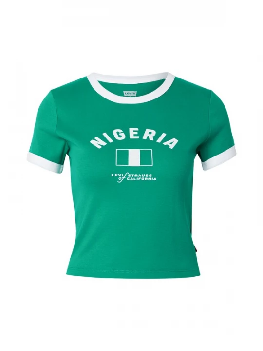 Foto van product LEVI'S ® Shirt 'Nigeria Ringer Tee' groen / wit