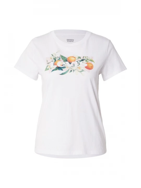 Foto van product LEVI'S ® Shirt 'Perfect' jade groen / oranje / pastelroze / wit