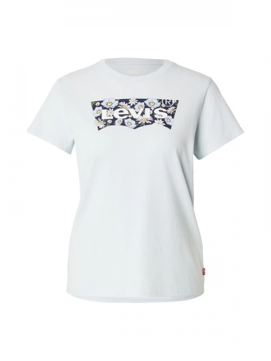 Foto van product LEVI'S ® Shirt 'Perfect Tee' marine / pastelblauw / lichtgeel / wit