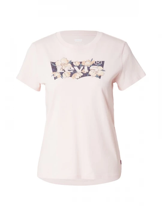 Foto van product LEVI'S ® Shirt 'Perfect Tee' navy / lichtgeel / groen / rosa