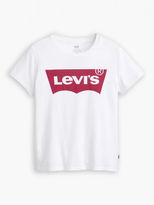 Foto van product LEVI'S ® Shirt 'Perfect Tee' rood / offwhite