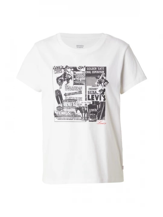 Foto van product LEVI'S ® Shirt 'Perfect Tee' zwart / wit