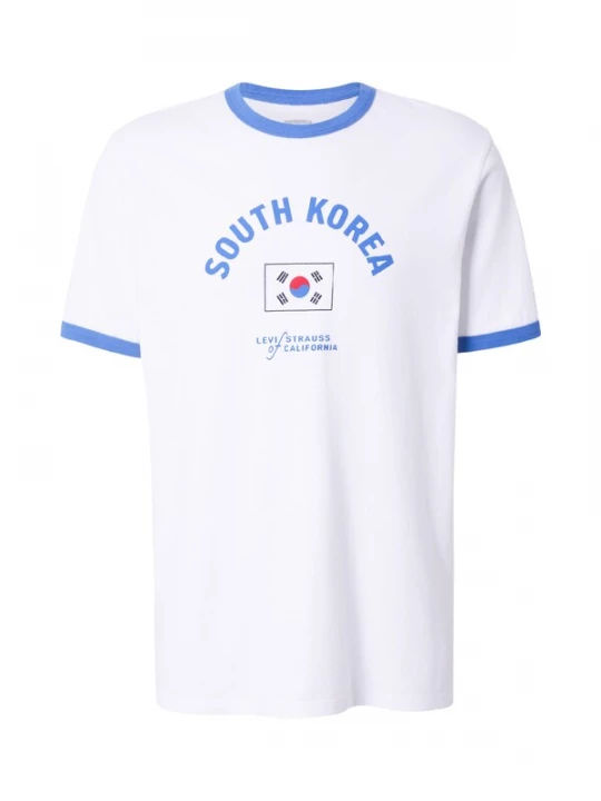 Foto van product LEVI'S ® Shirt 'South Korea Ringer Tee' royal blue / koningsblauw / rood / zwart / wit