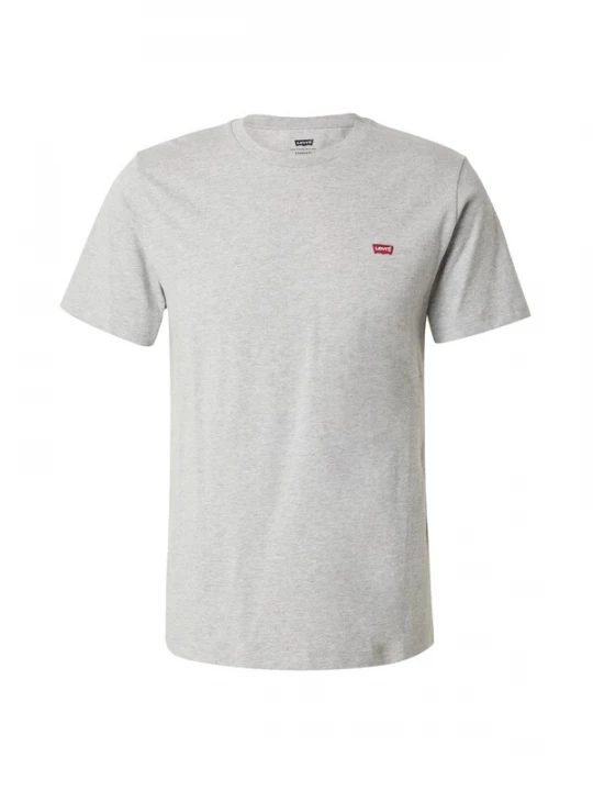 Foto van product LEVI'S ® Shirt 'SS Original HM Tee' grijs gemêleerd / rood / wit