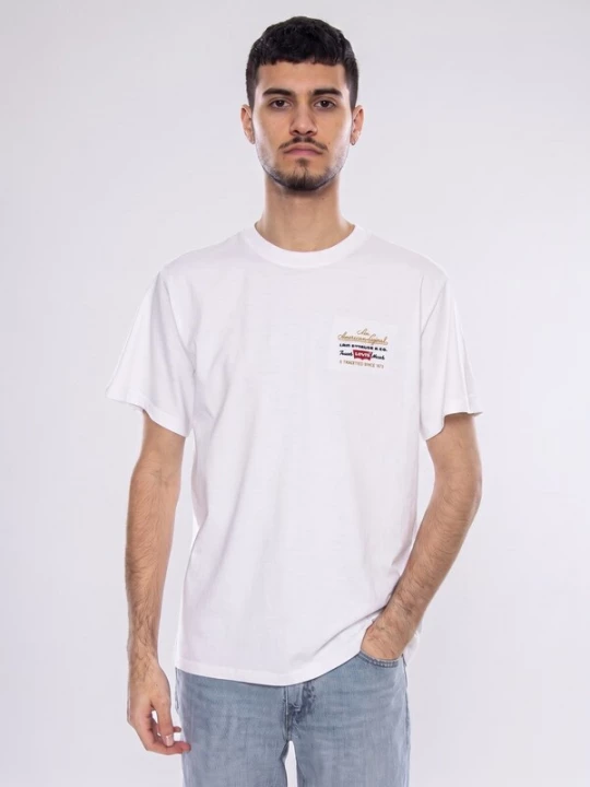 Foto van product LEVI'S ® Shirt 'SS Relaxed Fit Tee Archive Sport EMB PRE - Men's T-Shirt White' wit
