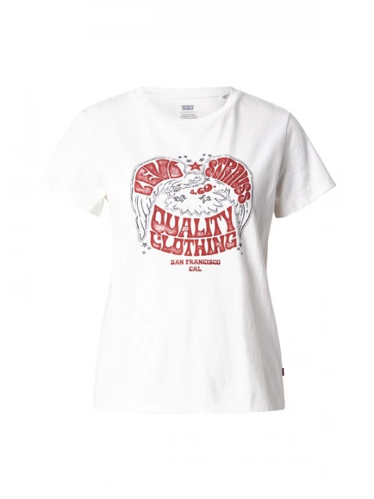 Foto van product LEVI'S ® Shirt 'The Perfect' nachtblauw / donkerrood / wit