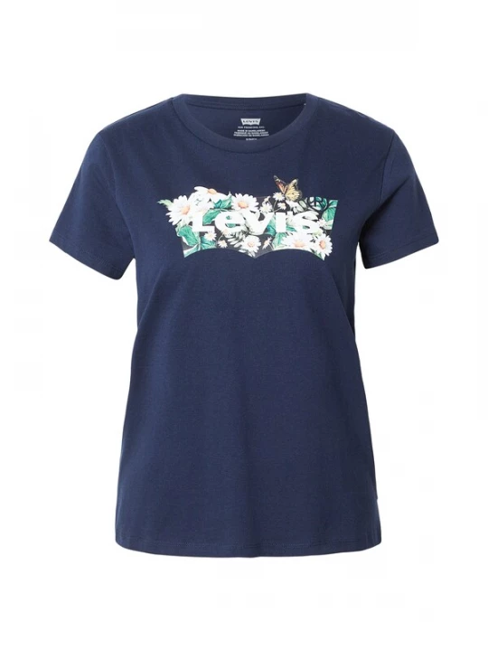 Foto van product LEVI'S ® Shirt 'The Perfect Tee' marine / curry / groen / wit