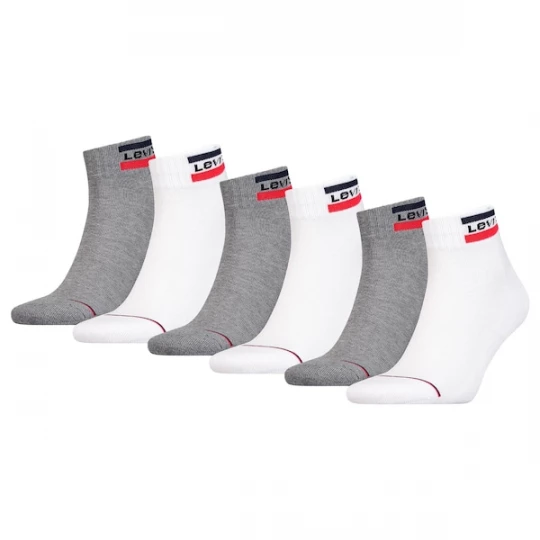 Foto van product LEVI'S ® Sokken grijs / rood / zwart / wit