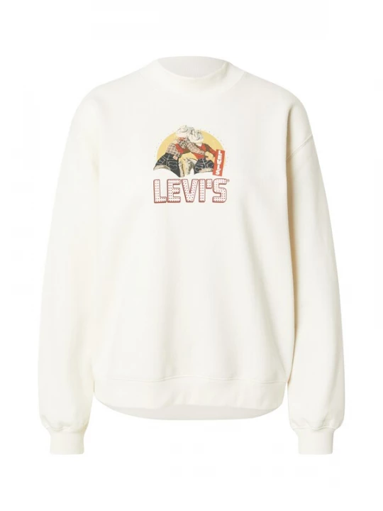 Foto van product LEVI'S ® Sweatshirt 'COLLINS' cappuccino / rood / zwart / wit