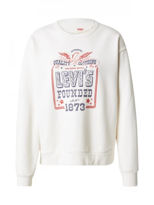 Foto van product LEVI'S ® Sweatshirt 'Heritage' donkerlila / cranberry / wit