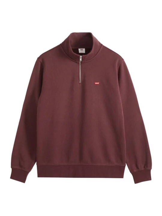 Foto van product LEVI'S ® Sweatshirt 'Original HM 1 / 4 Zip' bordeaux