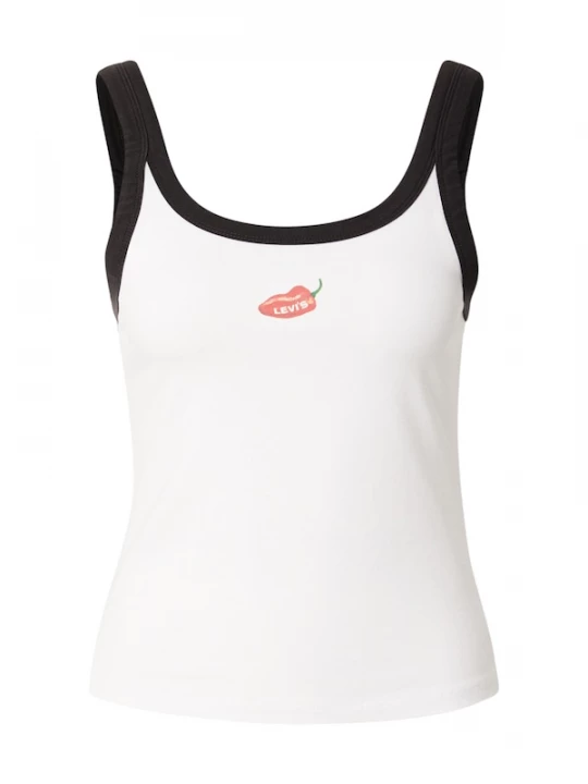 Foto van product LEVI'S ® Top 'Graphic Essential Tank Top' groen / lichtrood / zwart / wit