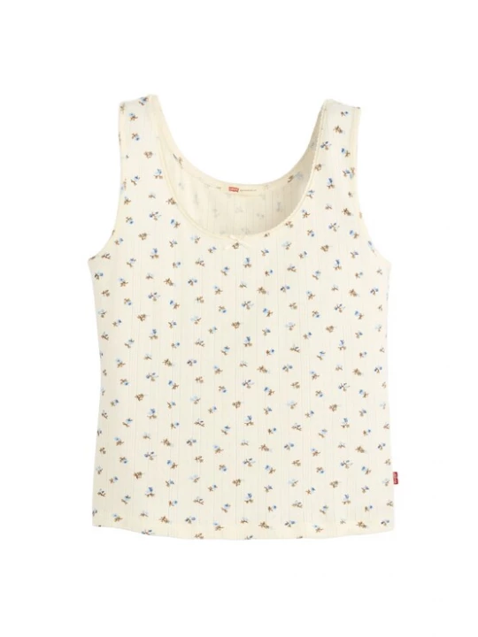 Foto van product LEVI'S ® Top 'SWEETIE' ecru / lichtblauw / kaki
