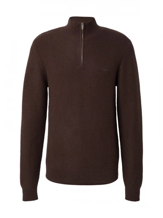Foto van product LEVI'S ® Trui 'Housemark Quarter Zip Sweater' bruin