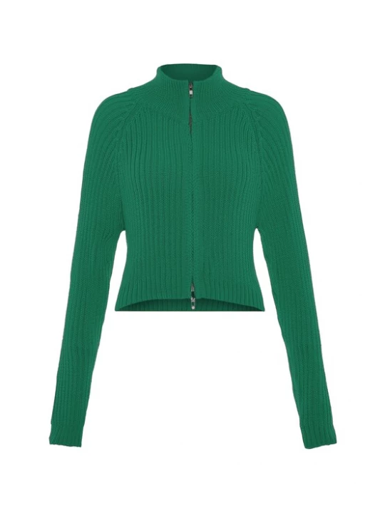 Foto van product Libbi Gebreid vest groen