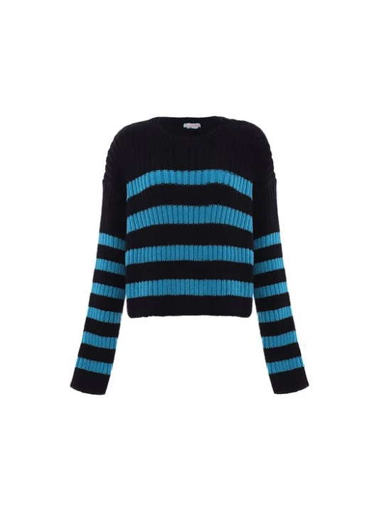 Foto van product Libbi Trui turquoise / zwart