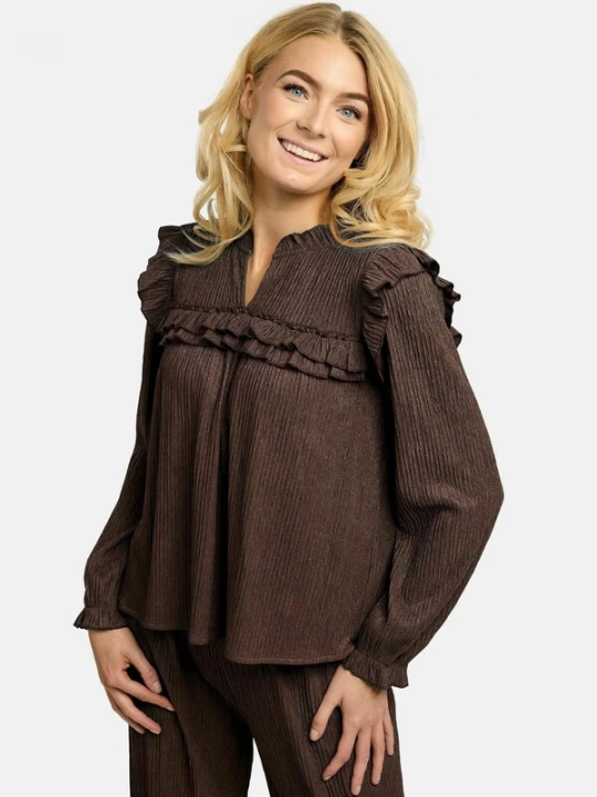 Foto van product Liberte Essentiel Shirt ' ANNI ' mokka