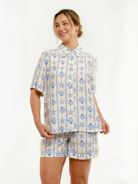 Foto van product Liberte Essentiel Shirt ' MIE ' blauw