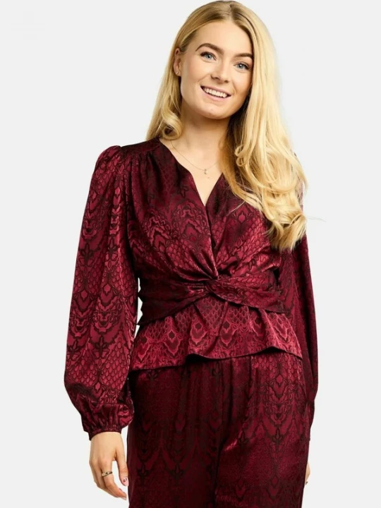 Foto van product Liberte Essentiel Shirt ' TIKI ' bordeaux