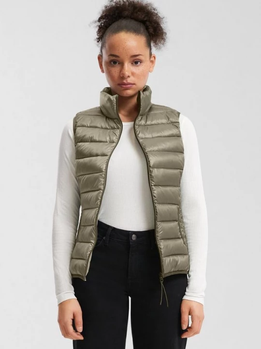Foto van product Licht gewatteerd gewatteerd vest QS olijfgroen