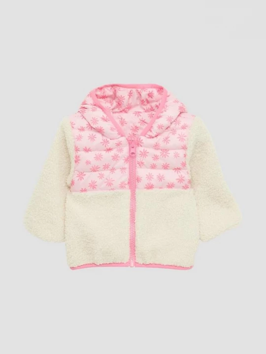 Foto van product Licht gewatteerd omkeerbaar jack met quilting en teddy pluche s.Oliver