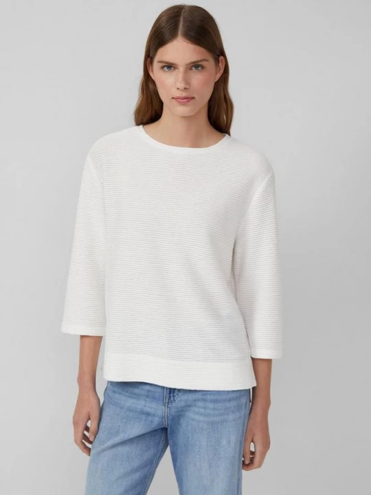 Foto van product Licht sweatshirt met structuur s.Oliver crème