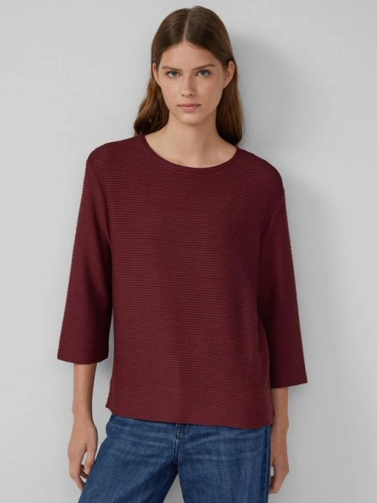 Foto van product Licht sweatshirt met structuur s.Oliver rood